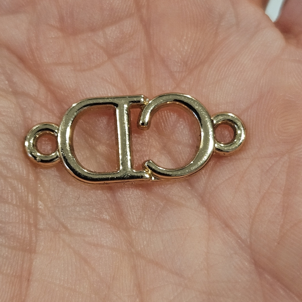 Dior Gold Cd Replacement Charm/Pull Accessory - image 4